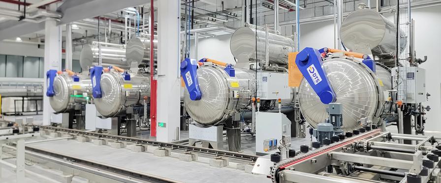 retort sterilization automated retort sterilization line for canned pet food