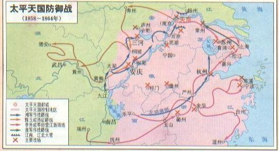 太平天国形势图