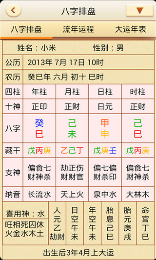 八字解析
