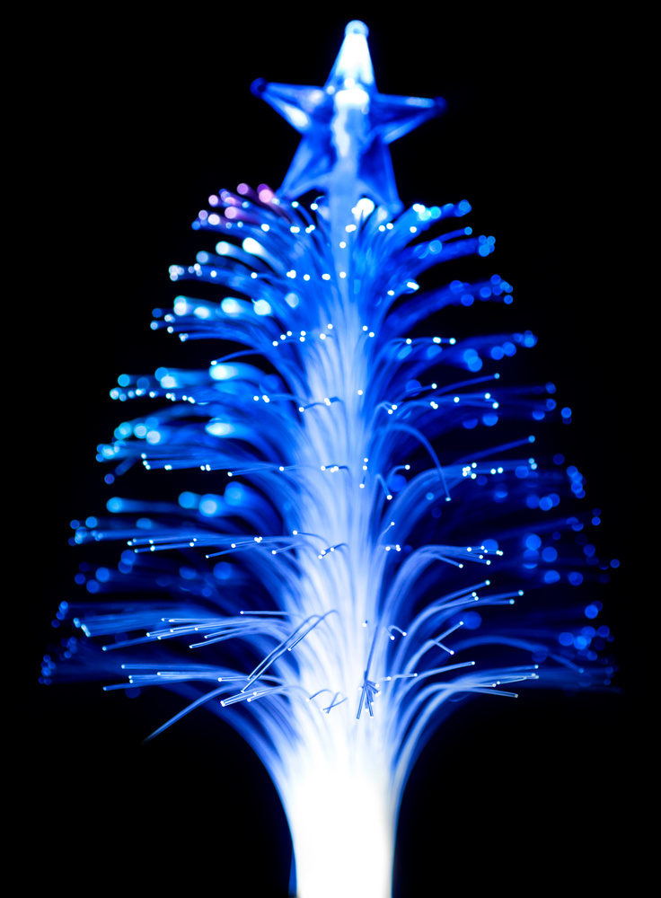 Blue Fiber Optic Tree