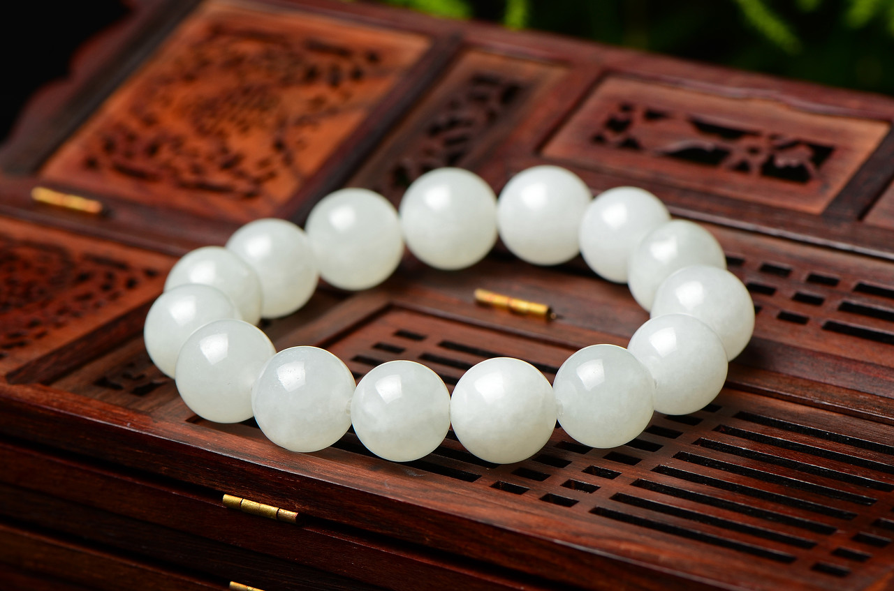 和田玉白玉手镯