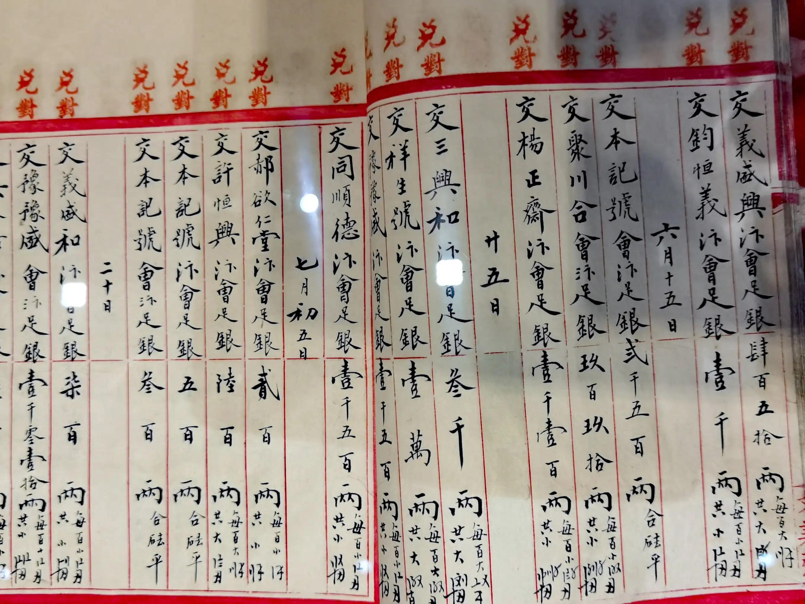 光绪九年蔚泰厚票号账册细节